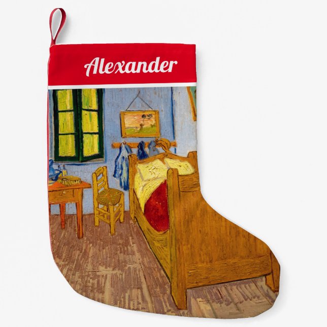 Vincent van Gogh - Vincent's Bedroom in Arles Kleiner Weihnachtsstrumpf (Vorderseite)