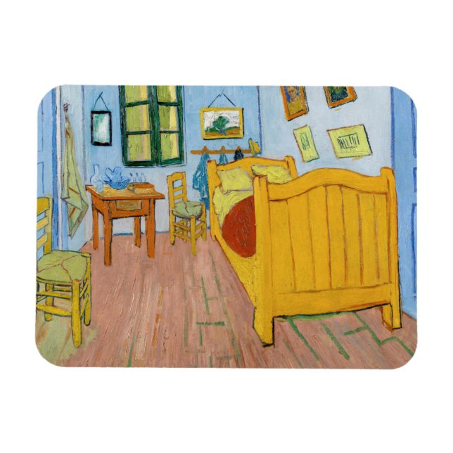 Vincent Van Gogh - Vincent's Bedroom in Arles Magnet (Horizontal)