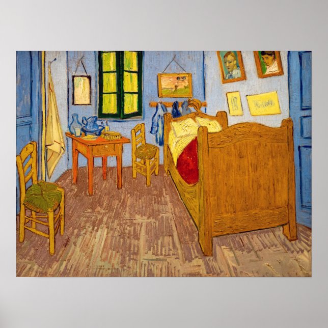 Vincent van Gogh - Vincent's Bedroom in Arles Poster (Vorne)