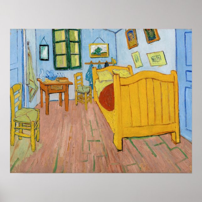Vincent Van Gogh - Vincent's Bedroom in Arles Poster (Vorne)
