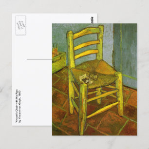Vincent van Gogh - Vincent's Chair mit Seiner Pipe Postkarte