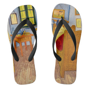 Vincent van Gogh - Vincents Schlafzimmer in Arles Flip Flops