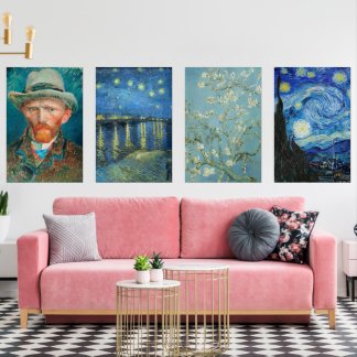 Vincent Van Gogh Vintag Masterpiece Bilderwand Sets