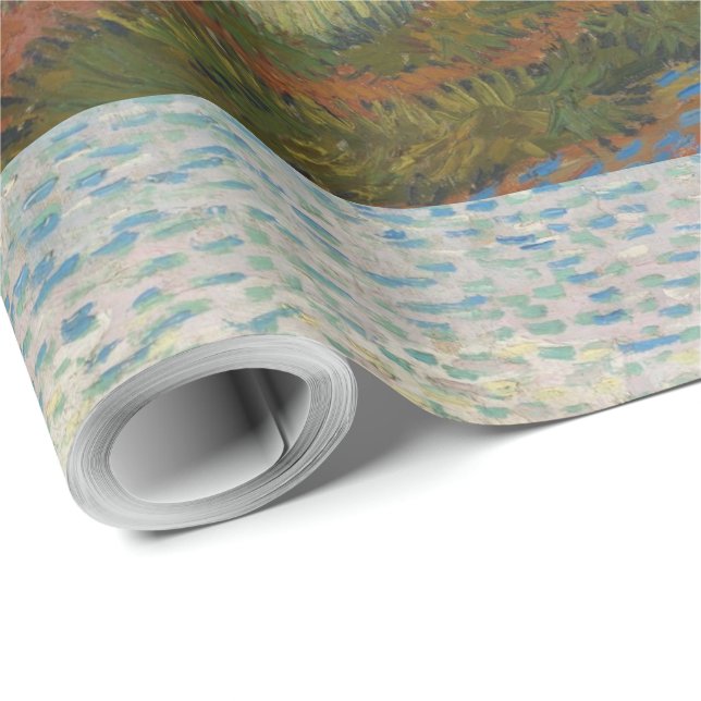 Vincent Van Gogh Vintag Pfirsichbaum in Blossom Geschenkpapier (Rolleneckpunkt)