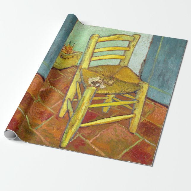 Vincent Van Gogh Vorsitzender mit Pipe Geschenkpapier (Ungerollt)
