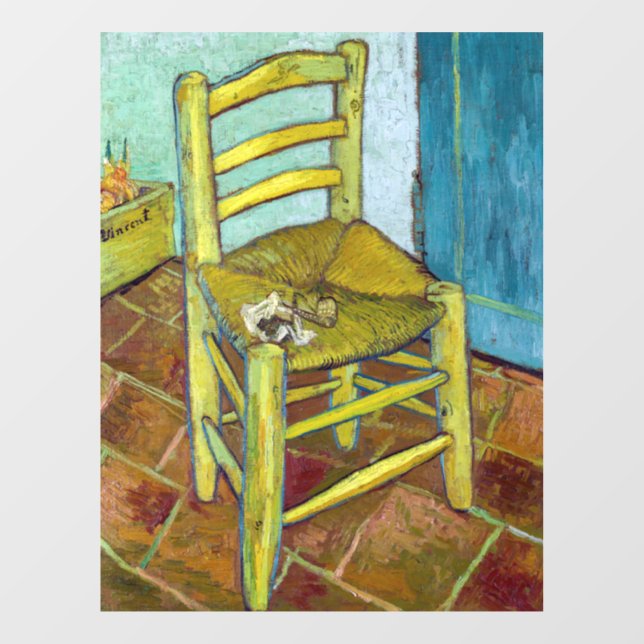 Vincent van Gogh - Vorsitzender von Van Gogh Fensteraufkleber (Blatt)