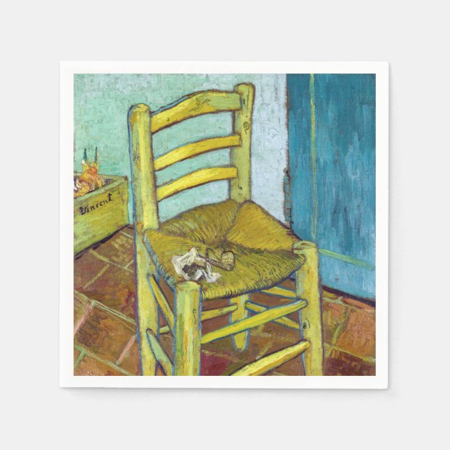 Vincent van Gogh - Vorsitzender von Van Gogh Serviette (Vorderseite)