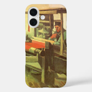 Vincent van Gogh Weberin mit Spinnrad nach links g iPhone 16 Hülle