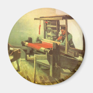 Vincent van Gogh Weberin nach links gewandt Spinnr Magnet