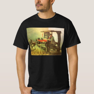 Vincent van Gogh Weberin nach links gewandt Spinnr T-Shirt
