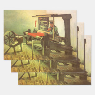Vincent van Gogh Weberin nach links, Spinnrad Geschenkpapier Set