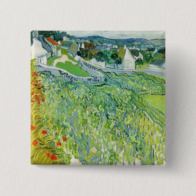 Vincent van Gogh - Weinberge in Auvers Button (Vorderseite)
