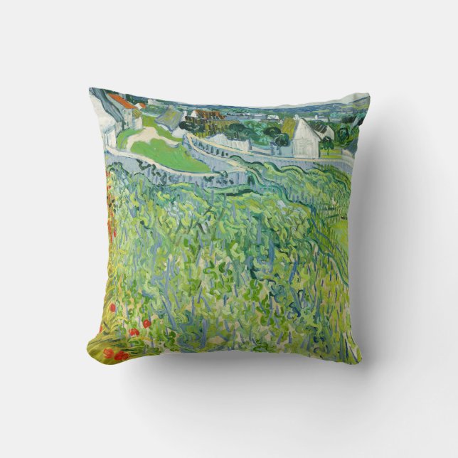 Vincent van Gogh - Weinberge in Auvers Kissen (Vorderseite)