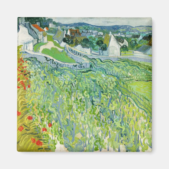 Vincent van Gogh - Weinberge in Auvers Magnet (Vorne)