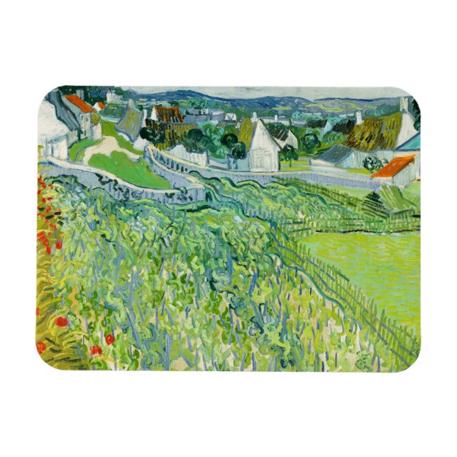 Vincent van Gogh - Weinberge in Auvers Magnet (Horizontal)