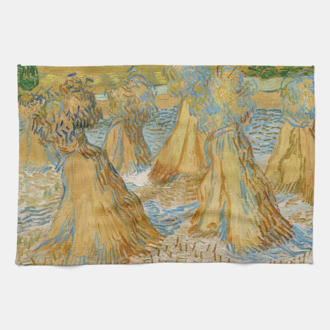 Vincent van Gogh - Weizenblätter Geschirrtuch (Horizontal)