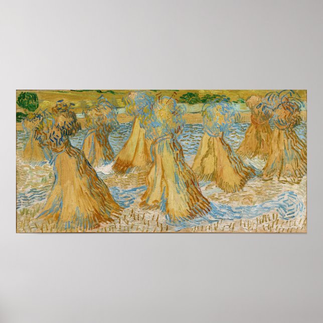 Vincent van Gogh - Weizenblätter Poster (Vorne)