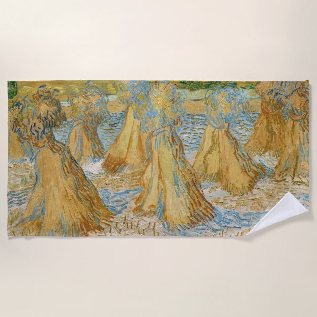 Vincent van Gogh - Weizenblätter Strandtuch (Vorderseite)