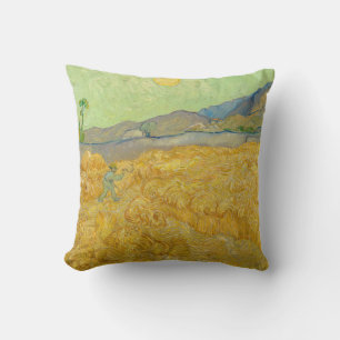 Vincent van Gogh - Weizenfeld mit einem Schnitter Kissen