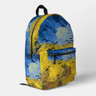 Vincent van Gogh - Weizenfeld mit Krähen Bedruckter Rucksack