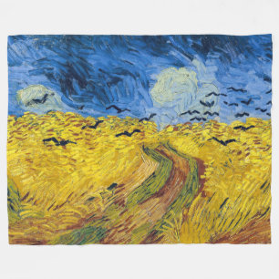 Vincent van Gogh - Weizenfeld mit Krähen Fleecedecke