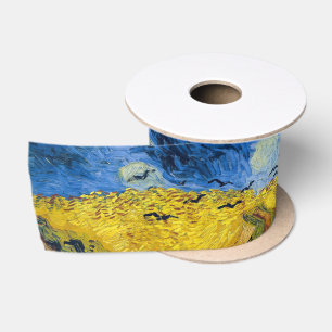 Vincent van Gogh - Weizenfeld mit Krähen Satinband