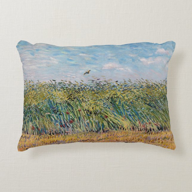 Vincent van Gogh - Weizenfeld mit Lark Dekokissen (Vorderseite)