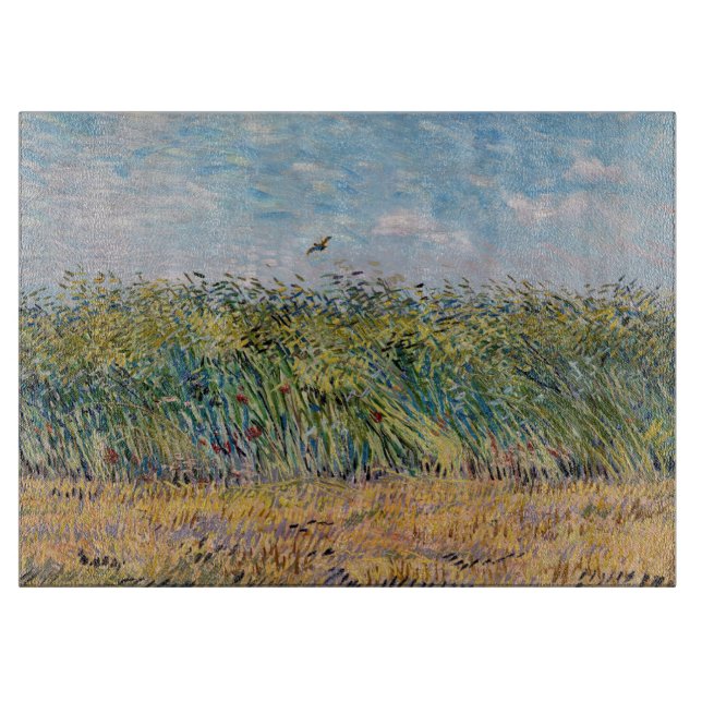 Vincent van Gogh - Weizenfeld mit Lark Schneidebrett (Vorderseite)