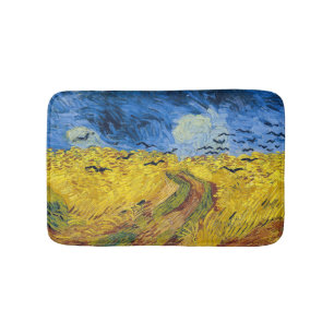 Vincent van Gogh - Weizenfeld mit Raben Badematte