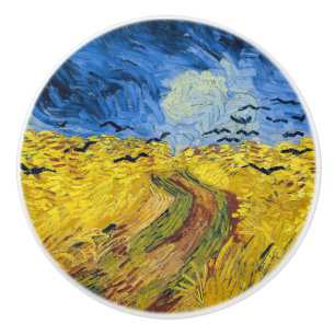 Vincent van Gogh - Weizenfeld mit Raben Keramikknauf
