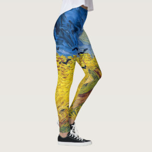 Vincent van Gogh - Weizenfeld mit Raben Leggings