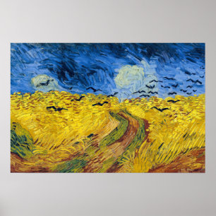 Vincent van Gogh - Weizenfeld mit Raben Poster