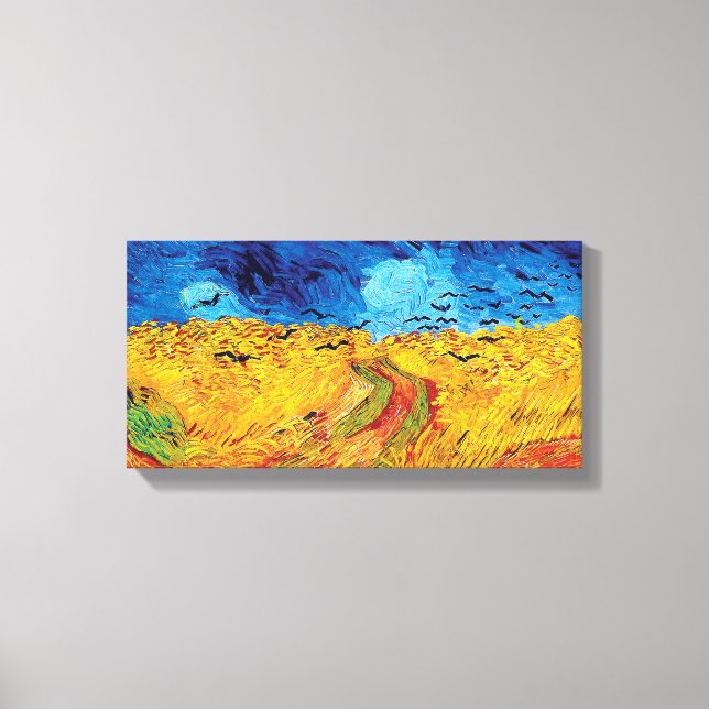 Vincent Van Gogh - Weizenfeld mit schwarzen Krähen Leinwanddruck (Vorderseite)