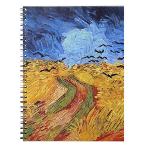 Vincent Van Gogh - Weizenfeld mit schwarzen Krähen Notizblock
