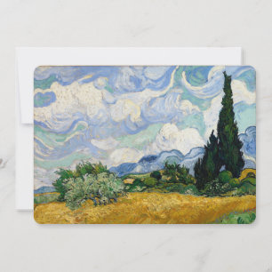 Vincent Van Gogh Weizenfeld mit Zypressen