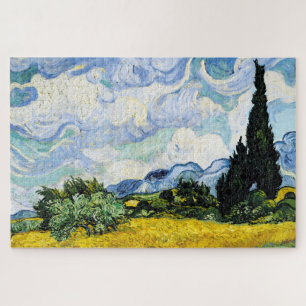 Vincent Van Gogh Weizenfeld mit Zypressen (1889)
