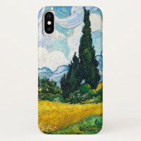 Vincent Van Gogh Weizenfeld mit Zypressen