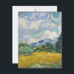 Vincent van Gogh - Weizenfeld mit Zypressen Dankeskarte<br><div class="desc">Vincent van Gogh - Weizenfeld mit Zypressen</div>