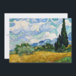 Vincent Van Gogh - Weizenfeld mit Zypressen Einladung<br><div class="desc">Weizenfeld mit Zypressen / Champ de ble avec cypres - Vincent Van Gogh,  Juli 1889</div>