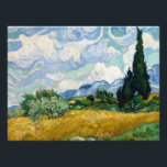 Vincent van Gogh - Weizenfeld mit Zypressen Fotodruck<br><div class="desc">Weizenfeld mit Zypressen von Vincent van Gogh, 1889. Vincent van Gogh war ein niederländischer postimpressionistischer Maler, der zu den bekanntesten und einflussreichsten Persönlichkeiten in der Geschichte der Western-Kunst gehört. In etwas mehr als einem Jahrzehnt hat er ungefähr 2100 Kunstwerke erschaffen, darunter etwa 860 Ölgemälde, die meisten davon in den letzten...</div>