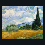 Vincent Van Gogh Weizenfeld mit Zypressen Fotodruck<br><div class="desc">Vincent Van Gogh Wheat Field with Cypresses Fine Art A Wheatfield with Cypresses (gelegentlich A Cornfield with Cypresses genannt) ist eines von drei ähnlichen Ölgemälden von Vincent van Gogh aus dem Jahr 1889, die im Rahmen seiner Weizenfeldserie entstanden sind. Alle wurden im St. Paul-de-Mausole-Psychoasyl in Saint-Remy bei Arles, Frankreich, vollstreckt,...</div>