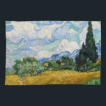 Vincent Van Gogh - Weizenfeld mit Zypressen Geschirrtuch<br><div class="desc">Weizenfeld mit Zypressen / Champ de ble avec cypres - Vincent Van Gogh,  Juli 1889</div>