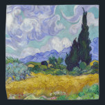 Vincent Van Gogh - Weizenfeld mit Zypressen Halstuch<br><div class="desc">Weizenfeld mit Zypressen / Champ de ble avec cypres - Vincent Van Gogh,  September 1889</div>