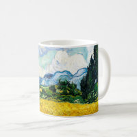 Vincent Van Gogh Weizenfeld mit Zypressen