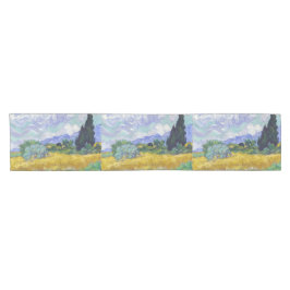 Vincent Van Gogh - Weizenfeld mit Zypressen Kurzer Tischläufer