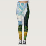 Vincent Van Gogh - Weizenfeld mit Zypressen Leggings<br><div class="desc">Weizenfeld mit Zypressen / Champ de ble avec cypres - Vincent Van Gogh,  Juli 1889</div>
