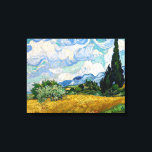 Vincent Van Gogh - Weizenfeld mit Zypressen Leinwanddruck<br><div class="desc">Weizenfeld mit Zypressen / Champ de ble avec cypres - Vincent Van Gogh,  Juli 1889</div>