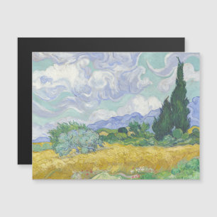 Vincent Van Gogh, Weizenfeld mit Zypressen Magneteinladung