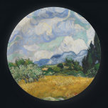Vincent Van Gogh Weizenfeld mit Zypressen Pappteller<br><div class="desc">Vincent Van Gogh Wheat Field with Cypresses Fine Art A Wheatfield with Cypresses (gelegentlich A Cornfield with Cypresses genannt) ist eines von drei ähnlichen Ölgemälden von Vincent van Gogh aus dem Jahr 1889, die im Rahmen seiner Weizenfeldserie entstanden sind. Alle wurden im St. Paul-de-Mausole-Psychoasyl in Saint-Remy bei Arles, Frankreich, vollstreckt,...</div>