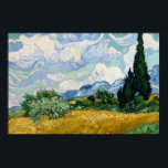 Vincent van Gogh - Weizenfeld mit Zypressen Poster<br><div class="desc">Weizenfeld mit Zypressen von Vincent van Gogh, 1889. Vincent van Gogh war ein niederländischer postimpressionistischer Maler, der zu den bekanntesten und einflussreichsten Persönlichkeiten in der Geschichte der Western-Kunst gehört. In etwas mehr als einem Jahrzehnt hat er ungefähr 2100 Kunstwerke erschaffen, darunter etwa 860 Ölgemälde, die meisten davon in den letzten...</div>